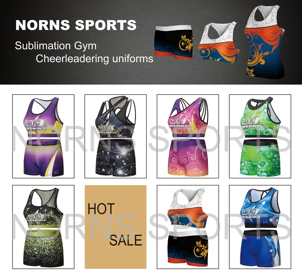 Sublimation Girls Clothes Cheerleadering Uniform Cheer Booty Shorts