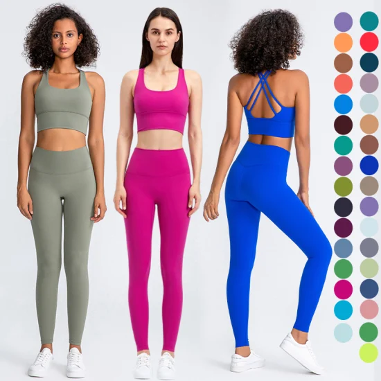 Leggings de Yoga à haute Compression, soutien-gorge de sport, vêtements de sport, Fitness, ensembles de Yoga pour femmes