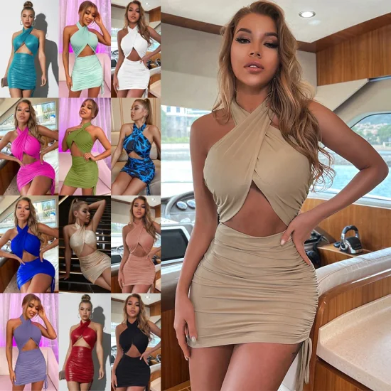 Chine Fabricant en gros sur mesure Mini Ropa Robes De Mujer Party Sexy Soirée Vêtements Bandage Dames Mode Vêtements Nouveau Design Femmes Robe